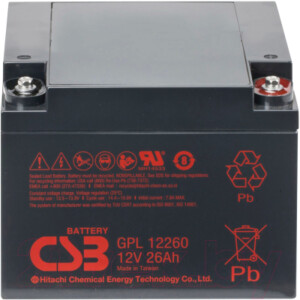 Батарея для ИБП CSB GPL 12260I 12V/26Ah