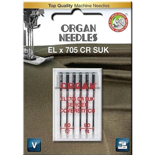 Иглы для швейной машины Organ Elx705 SUK 6/80-90