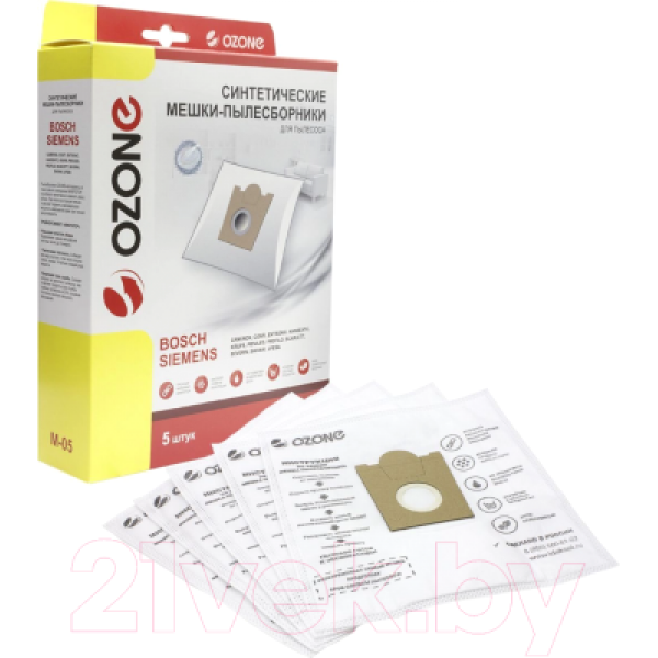 Комплект пылесборников для пылесоса OZONE M-05