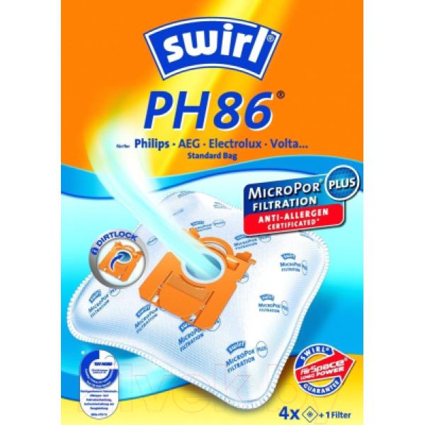 Комплект пылесборников для пылесоса Swirl PH86/4 MP Plus Airspace