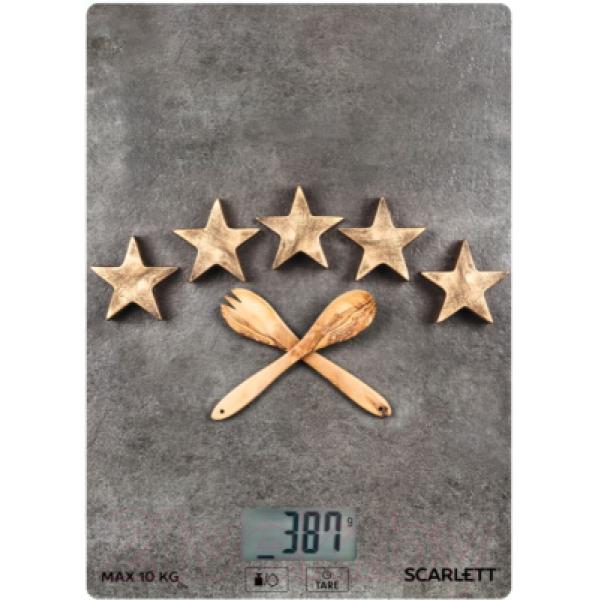 Кухонные весы Scarlett Gold Stars SC-KS57P13
