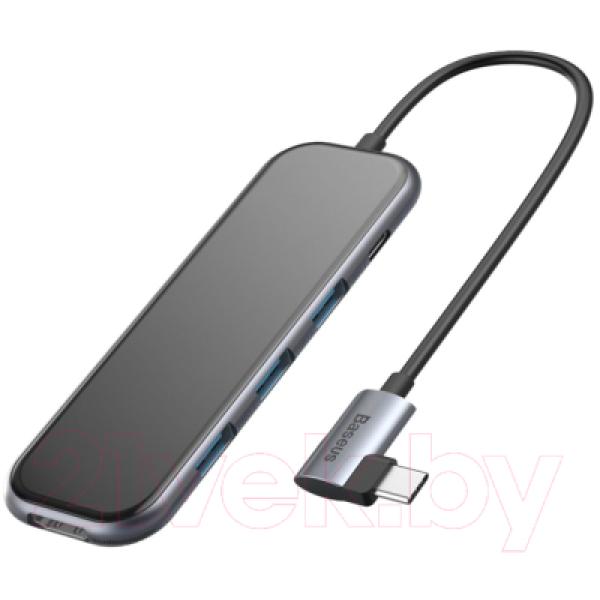 USB-хаб Baseus Multi-functional HUB Type-C to 3xUSB3.0+HD4K+PD / CAHUB-BZ0G